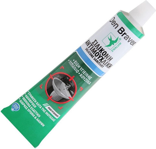 Bostik Den Braven Mold Resistant Black Silicone Sealant 80ml