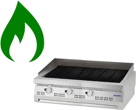 Oztiryakiler 7864.N1.12703.72 Σχαριέρα Υγραερίου 21kW με Διαστάσεις 70x120x28cm