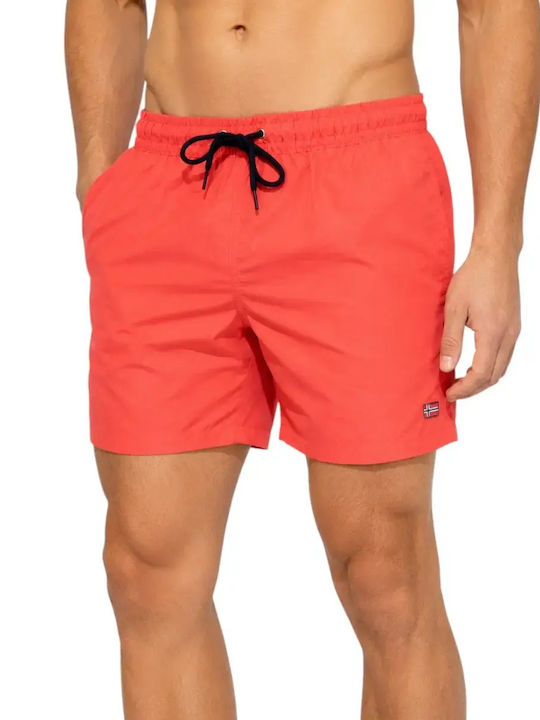 Scuola Nautica Italiana Men's Swimwear Shorts Red