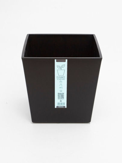 Micplast Elegance Ghiveci De Flori Din Plastic Negru 40x40x37 Cm