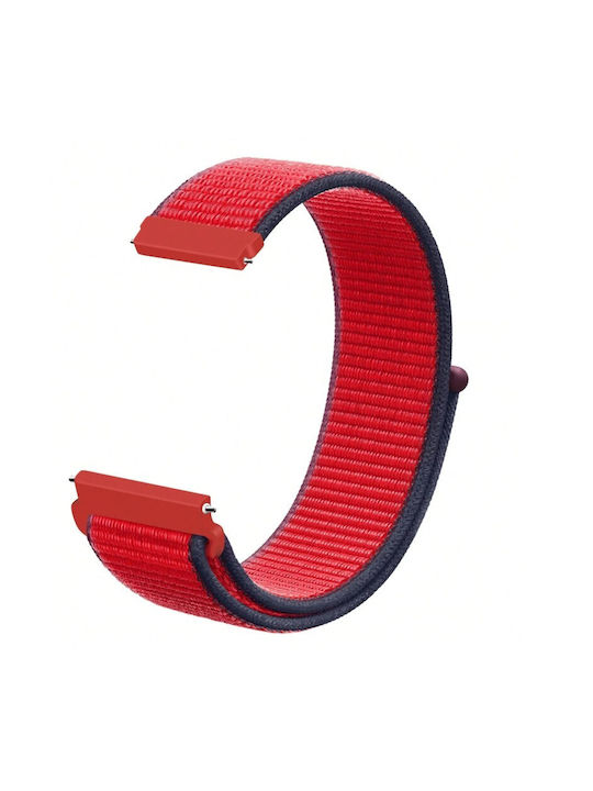 Nylon Curea Autocolantă Închidere Realme Watch S Roșu Albastru