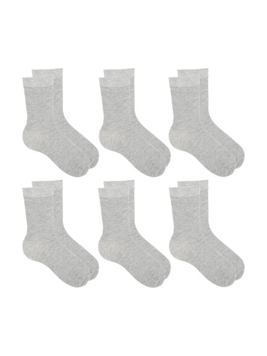 Bonito Șosete Pentru Bărbați Gri 6Pack 8528 Gray