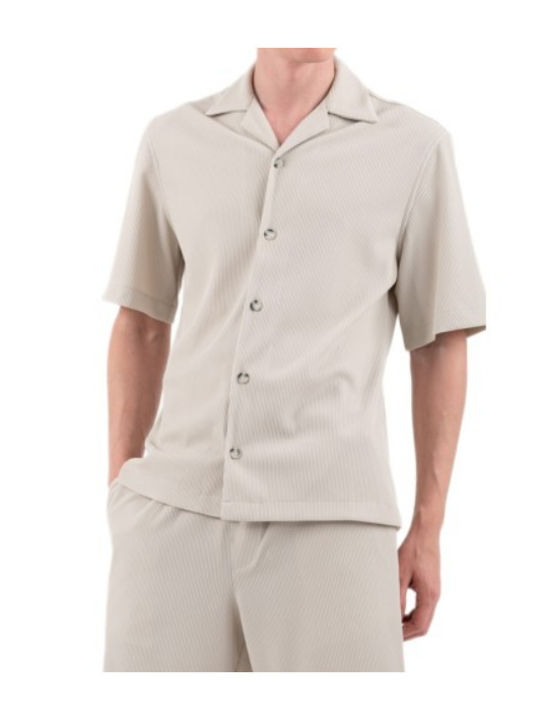 Vittorio Artist Shirt Short Sleeve Shirt Stone