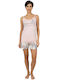 Modalove Summer Women's Pink Pyjama Set