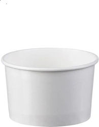 Intertan Комплект 50 Хартии Купи Ледена Купа с Капацитет 118ml Бели