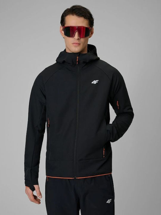 Geacă De Iarnă Softshell Impermeabilă Și Cu Protecție Împotriva Vântului Neagră