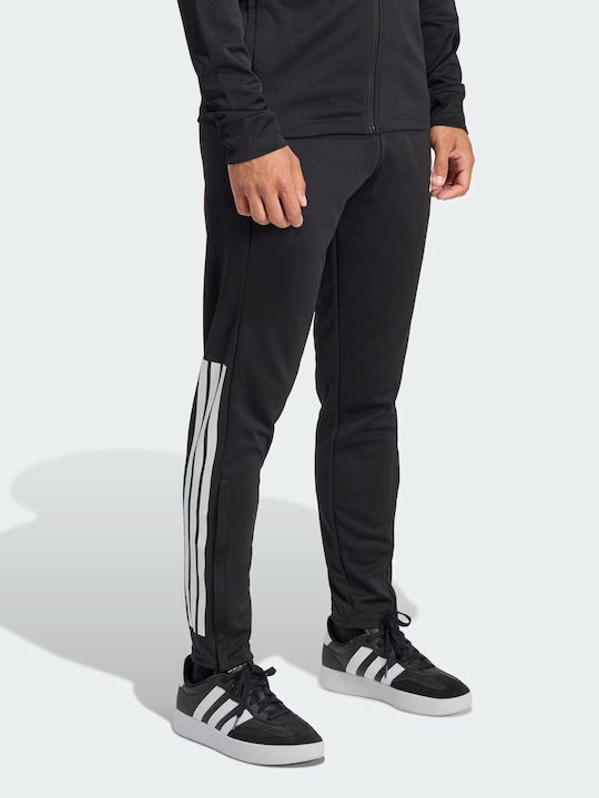Sereno Men's Sweatpants with Elastic Black White