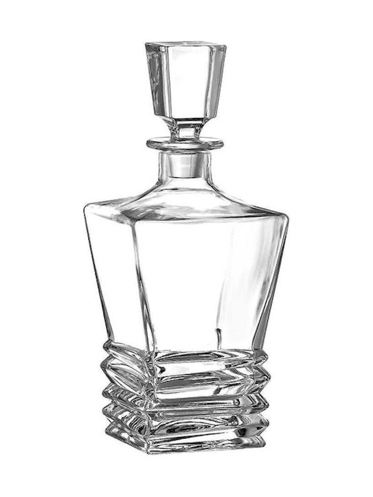 Кристална Карафа за Сервиране с Капачка Прозрачна 1000ml