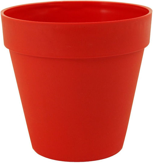 Sic Plast Deco No Plastic Red Flower Pot Sic Plast Deco No Plastic Red Flower Pot