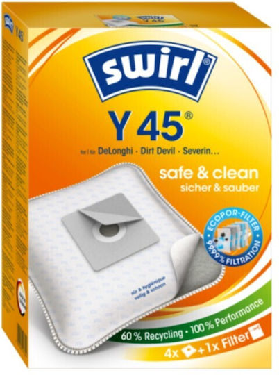 Vacuum Cleaner Bags Swirl Y45 Delonghi Dirt Devil