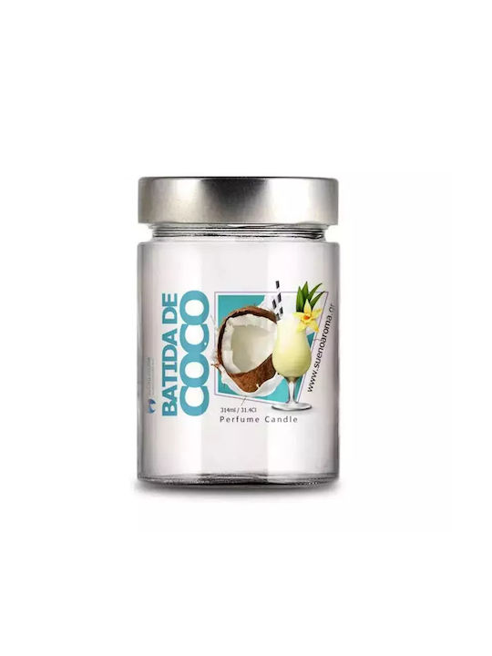 Sueno Aroma Herbal Aromatic Candle Batida De Coco Vanilla & Coconut 314ml