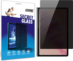 Grizzglass Secretglass Privacy Hybrid Glass Screen Protector Compatible Lenovo Tab Plus Black