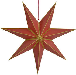 Mica Hanging Illuminated Star Red 60cm Mica Hanging Illuminated Star Red 60cm