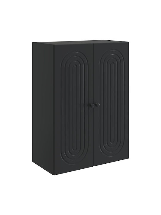 Schwarzer 66x34,5x90cm Küchenschrank