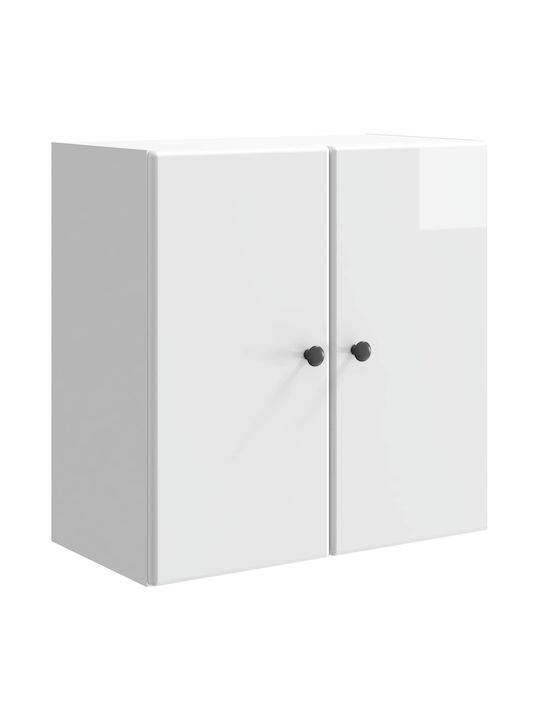 White Wall Cabinet 59x31x60cm