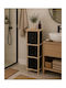 Wooden Storage Drawers with 3 Drawers L25xW25xH77cm
