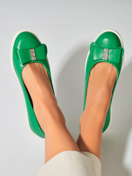 Ladystar Pantofi Balerini Pentru Femei Din Piel...