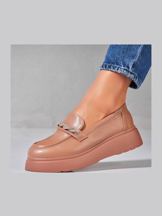 Kisser Damen Mokassins in Khaki Farbe