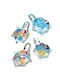 Wanddekoration Schildkröte Glas Murano 4 Designs 6,5x4,5x3,5cm pro Set 2 Stück
