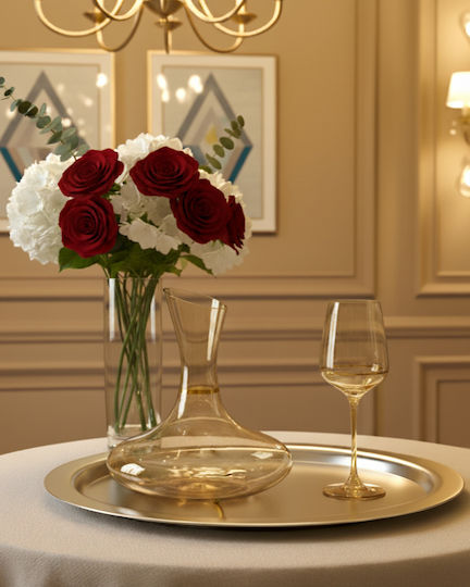 Set De Nuntă Naș Stg8477 Carafă Și Pahar De Vin Set De Nuntă Naș Stg8477 Carafă Și Pahar De Vin