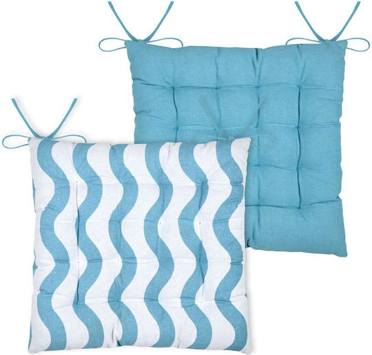 Μαξιλάρι Καρέκλας Κήπου Coolvibes Blue 38x38εκ.
