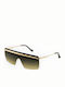 Tailor Made Unisex Sonnenbrillen mit Gold Metallisch Rahmen und Verlaufsfarbe Gläser TM15297-C4