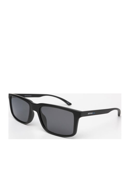 Hoffman Men's Sunglasses with Black Frame and Black Lens HB80110 C1