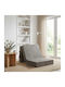 vidaXL Sessel Klappbett Hellgrau 75x67x45cm
