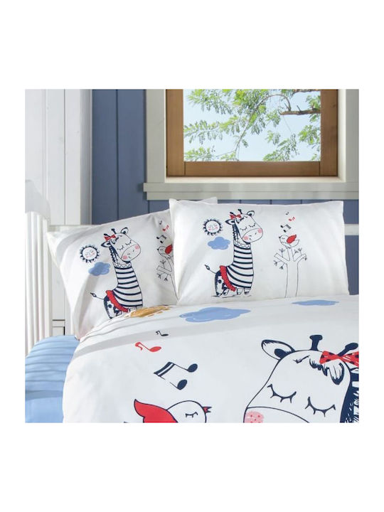 Beauty Home Art 5618 Σετ Παιδικές Μαξιλαροθήκες από 100% Βαμβάκι 35x45εκ. Μπλε
