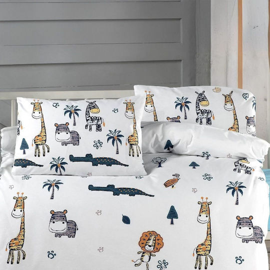 Beauty Home Art 5615 Set Fete De Pernă Pentru Copii Din 100% Bumbac 35x45cm Turcoaz