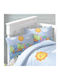 Beauty Home Art 5610 Set Kids Pillowcases Made of 100% Cotton 35x45cm Light Blue 5610MX
