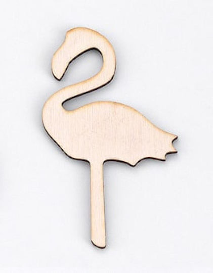 Bombonieră Din Lemn Flamingo 5x8cm Pe Set 20 Bucăți