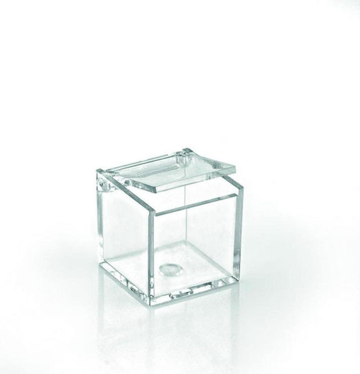 Wedding Favor PVC Jewelry Box Square 4.5x4.5x4.5cm Per Set 12 Pieces