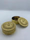 Wedding Favor Pvc Round Jewelry Box Gold 7cm Per Set 12 Pieces