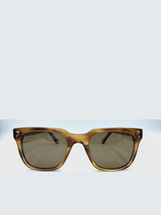 Tailor Made Unisex Sonnenbrillen mit Braunem Rahmen und Braunen Gläsern AT8143