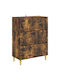 Kommode Schlafzimmer Holz Gebeiztes Eichenholz 66x34,5x90cm