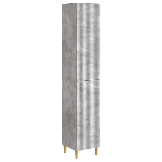 vidaXL Bathroom Floor Column Cabinet 33x34.5x90 cm Gray