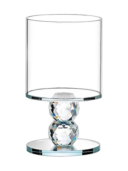 Kristall Kerzenhalter Glänzende Basis F10x18cm