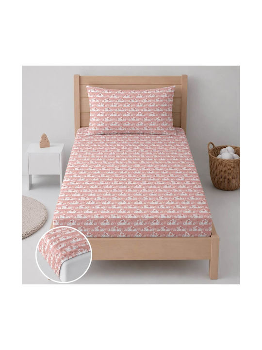 Astron Italy Single Sheet with Elastic Band Cot...