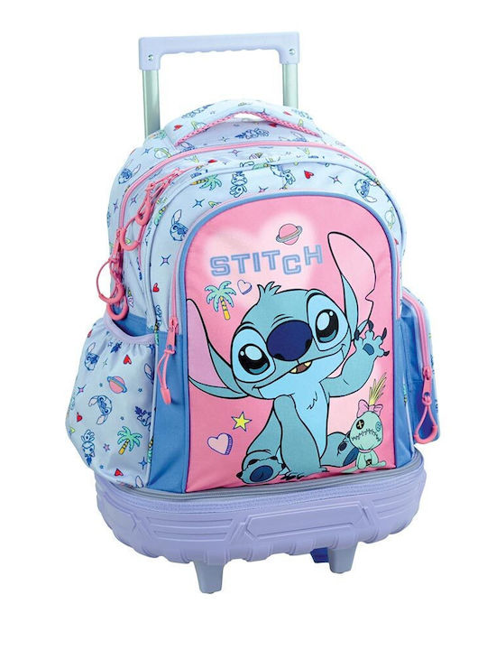 Stitch Ghiozdan Școlar Troler Școală Primară Multicolor Cu Husă Pentru Sticlă De Apă 27 Litri 342-04079 2026