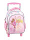 Gim Barbie School Bag Trolley Kindergarten with Water Bottle Holder Multicolour 8L 15 x 5 x 25cm