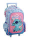 Gim Stitch Ученическа Раница Куфар Основно Scrapbook с Джоб за Бутилка