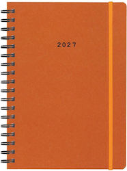 Next Agenda Natural 2027 Orange Spiral (With Personalization)