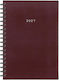 Next Daily Agenda Basic 2027 Burgundy Leather S...