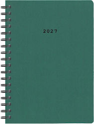 Next Classic Agendă B5 2027 Verde Spirală cu Personalizare Next Classic Agendă B5 2027 Verde Spirală cu Personalizare