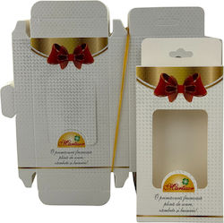 Set 200 Cardboard Packaging Martisor Alista Home Brooch Boxes Bow Model White