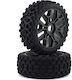 Arrma Blx 4x4 Dboots 2ho 1/8 Pre-mounted Tire Set Gun Metal 2pcs
