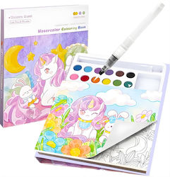 Watercolor Malbuch Alista Home Einhorn Design 20 Blätter 200g Karton 12 Farben 1 Pinsel 15,7 x 18,8 x 1,8 cm Lila Watercolor Malbuch Alista Home Einhorn Design 20 Blätter 200g Karton 12 Farben 1 Pinsel 15,7 x 18,8 x 1,8 cm Lila