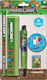 Pyramid International Kids Stationery Set With Pencil Sharpener Eraser Pen Ruler and Pencil Case 5 Pieces
