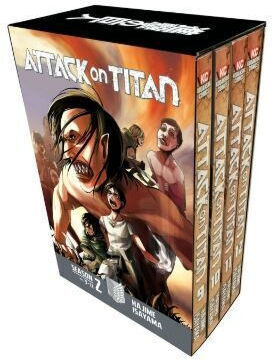 Attack On Titan Season 2 Box Set Volumes 9-12 By Hajime Isayama, Box Set Box Set
